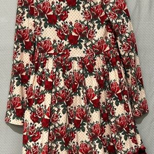 Matilda Jane Cream and Red Rose Dress